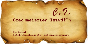 Czechmeiszter István névjegykártya
