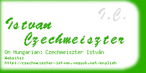 istvan czechmeiszter business card